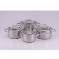Bộ nồi inox cao cấp 8 món dùng cho bếp điện từ MALLOCA SA-4002