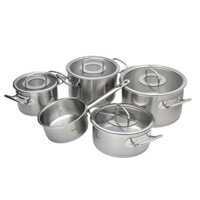 Bộ nồi inox cao cấp Fissler Original Profi 5 món (nắp kính)