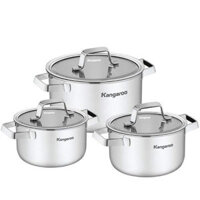 Bộ nồi Inox cao cấp Kangaroo KG304IP1