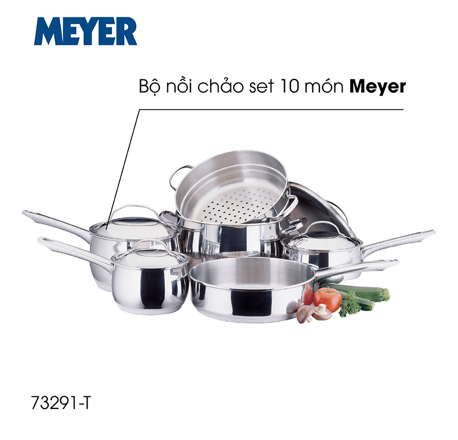 Bộ nồi inox cao cấp Meyer Bella Classico 10 món