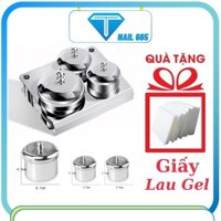 Bộ nồi inox đựng lưu huỳnh làm nail , Dụng cụ đựng lưu huỳnh , bột đắp móng