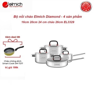 Bộ nồi inox Elmich Diamond EL3329