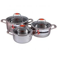 Bộ nồi inox Elmich Matador EL0123 3 chiếc đáy liền