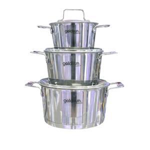 Bộ nồi inox Goldsun GD26-3506SG 5 đáy 3 chiếc