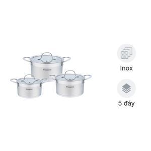 Bộ nồi inox Kangaroo KG877 - 3 nồi