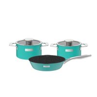 Bộ nồi Inox liền khối Elmich Hera size 18,22 chảo 26cm