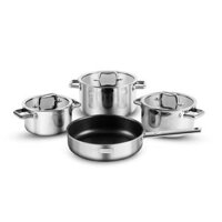 Bộ nồi inox liền khối Elmich Trimax ECO EL 8004 size 18, 20, 26, chảo 26cm