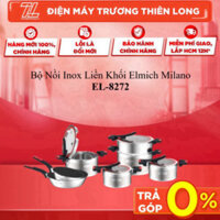 Bộ nồi inox liền khối Elmich Milano EL-8272 size 16,18,20 nồi hấp 22, chảo 20, 26cm