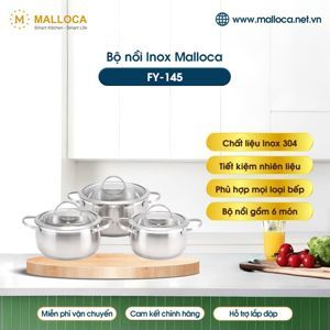 Bộ nồi inox Malloca FY145