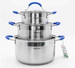 Bộ nồi inox Nagakawa NAG1302