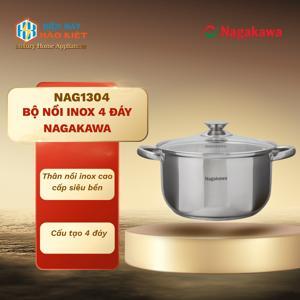 Bộ nồi inox Nagakawa NAG1304 - 3 nồi