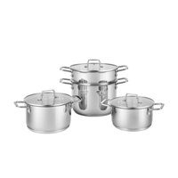 Bộ nồi Inox Smartcook SM - 2303M size 16,20,24 xửng hấp 3 tầng 20,22,24cm