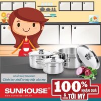 Bộ nồi inox SUNHOUSE SH114