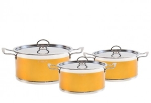 Bộ Nồi Inox Taka TKC03B (16 - 20 - 24cm) - Vàng