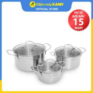 Bộ nồi inox từ Elmich 2353741 - 3 món