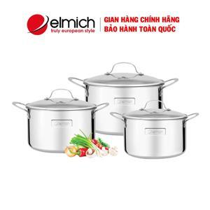 Bộ nồi inox từ Elmich 2353741 - 3 món