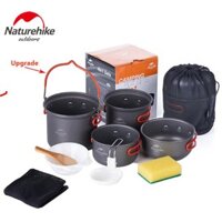 BỘ NỒI LOẠI NHỎ 4 CHIẾC NATUREHIKE NH15T401-G