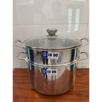 Bộ nồi luộc gà kèm xửng hấp 28cm INOX 430