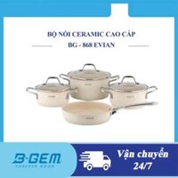 Bộ nồi men đá cao cấp B-Gem BG-868 EVIAN