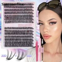 Bộ nối mi cụm riêng lẻ DIY có bàn chải - Tự nhiên xoăn nhân tạo 30D / 40D Lông mi giả Phóng to mắt Trang điểm hàng ngày