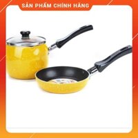 Bộ nồi nấu bột KÈM chảo chống dính bobo siêu đẹp