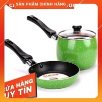 Bộ nồi nấu cháo,bột tặng kèm chảo 11.5 cm TC0305