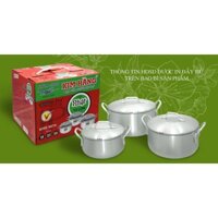 Bộ Nồi Nhật T3 Lớn Kim Hằng ( 18-22-26 )