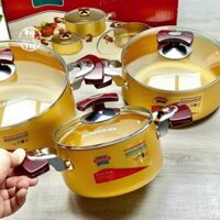 Bộ nồi nhôm 3 cái Sunhouse 6634