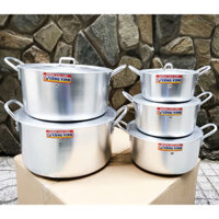 Bộ Nồi Nhôm Anodized 5 Cái Cao Cấp