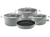 Bộ Nồi Nhôm Chống Dính Đáy Từ Elmich EL-5311Mnsize 16,20, 24, Chảo 26cm