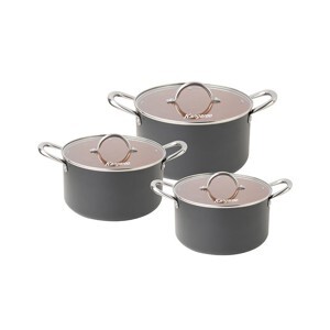 Bộ nồi nhôm đáy từ Kangaroo KG938 - 3 nồi