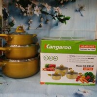 Bộ Nồi Nhôm Kangaroo KG991M - Hàng Chính Hãng