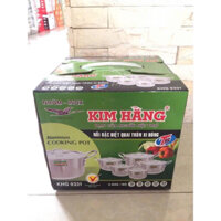 Bộ nồi nhôm Kim Hằng 0331 gồm 5 cái size 16 18 20 22 24cm - Hàng chính hãng