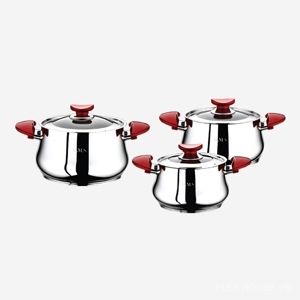 Bộ nồi ORBIT MODEL inox 3 món O.M.S 1005/3