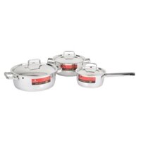 Bộ nồi quánh inox 3 đáy bếp từ Happy Cook Milan HC-06ML