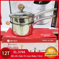 Bộ nồi quánh và chảo chống dính đáy liền Elmich Trimax Baby EL-3794 đường kính 14cm - Bảo hành chính hãng 12 tháng