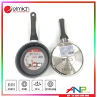 Bộ nồi quánh và chảo chống dính inox đáy liền Elmich Trimax Baby EL-3794 Đường kính 14cm - Hàng chính hãng - Chảo Lẻ - Cán Nhựa EL-3794.02