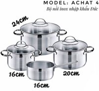 BỘ NỒI SILIT ACHAT 4 MÓN