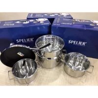 Bộ nồi SPELIER SIRIUS 5 món cao cấp - Bộ nồi inox 304 (Mới 100% - Chính Hãng)