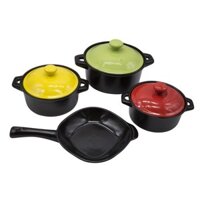 Bộ nồi sứ Royalcooks Molise 2L,3L,4L & chảo sứ Size 27cm (RC-M33)