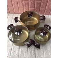 BỘ NỒI SUNHOUSE 6634 VÀNG