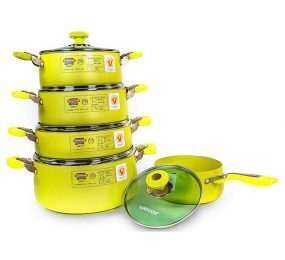 Nồi Sunhouse SH9955 (SH-9955) - Bộ 5 nồi Anod
