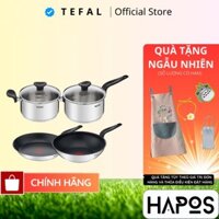 Bộ nồi Tefal Primary inox chống dính bếp từ Chính hãng, chảo sâu lòng chiên xào 16cm-24cm dẫn nhiệt tốt - HAPOS OFFICIAL