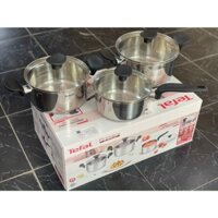 Bộ nồi Tefal Primary 16/18/20cm (quánh 16cm-1.5L,nồi 18cm-2.2L, nồi 20cm-3L)