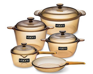 Bộ nồi thủy tinh Visions 5 cái VS-339/CL1