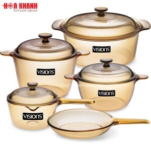 Bộ nồi thủy tinh Visions 5 cái VS-339/CL1