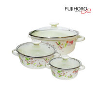 Bộ nồi tráng men Fujihoro Nhật Bản SYM-332G - Công ty cổ phần Vân Sam