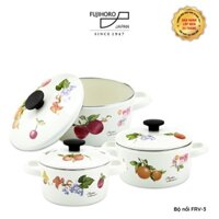 BỘ NỒI TRÁNG MEN FUJIHORO FRV-3