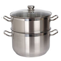 Bộ nồi và xửng hấp Fivestar 28cm vung kính
