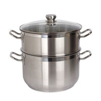 Bộ nồi và xửng hấp Fivestar 26cm vung kính